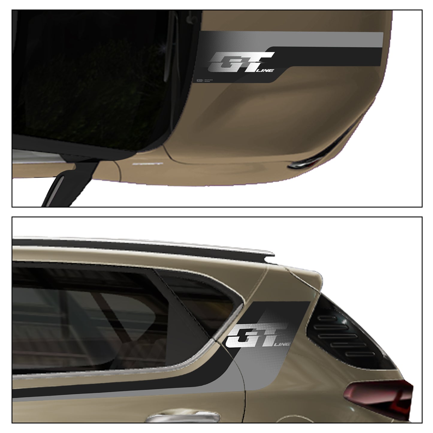 IDE GRAPHICS SERIES / GT EDITION / KIA / SONET (Beige Gold)