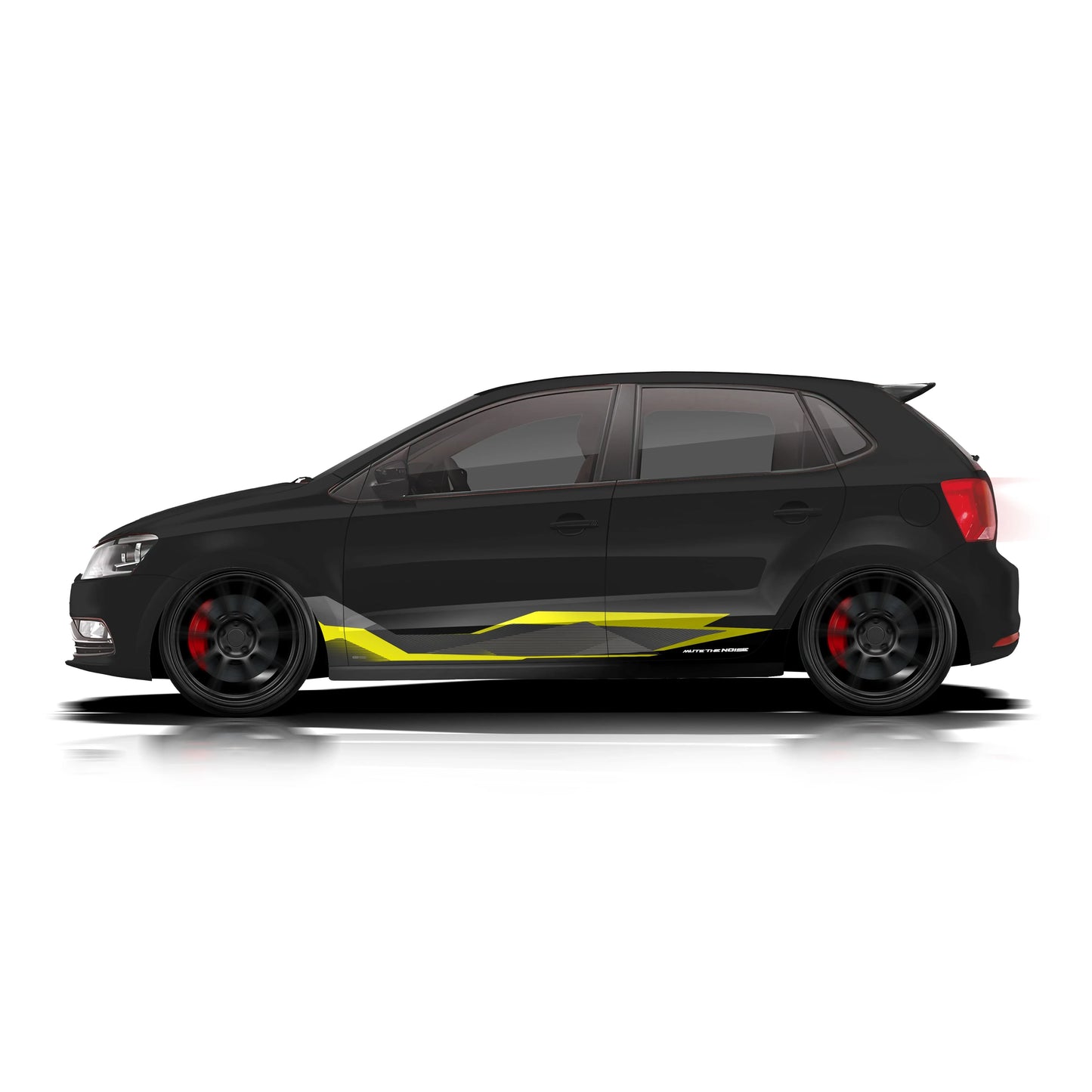 Mute The Noise Edition Graphics for VW Polo black