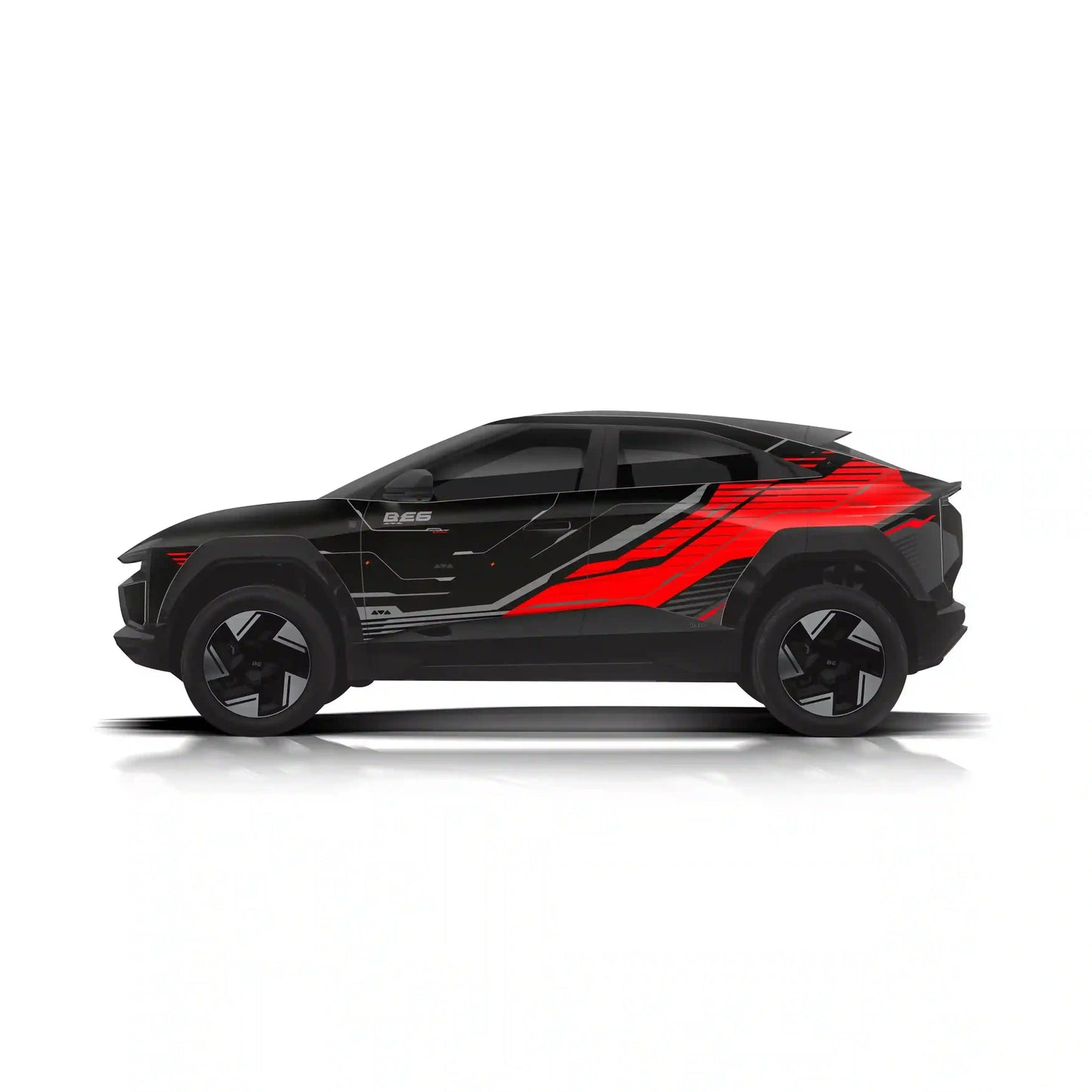 Hyperline Edition Graphics for Mahindra BE6 white