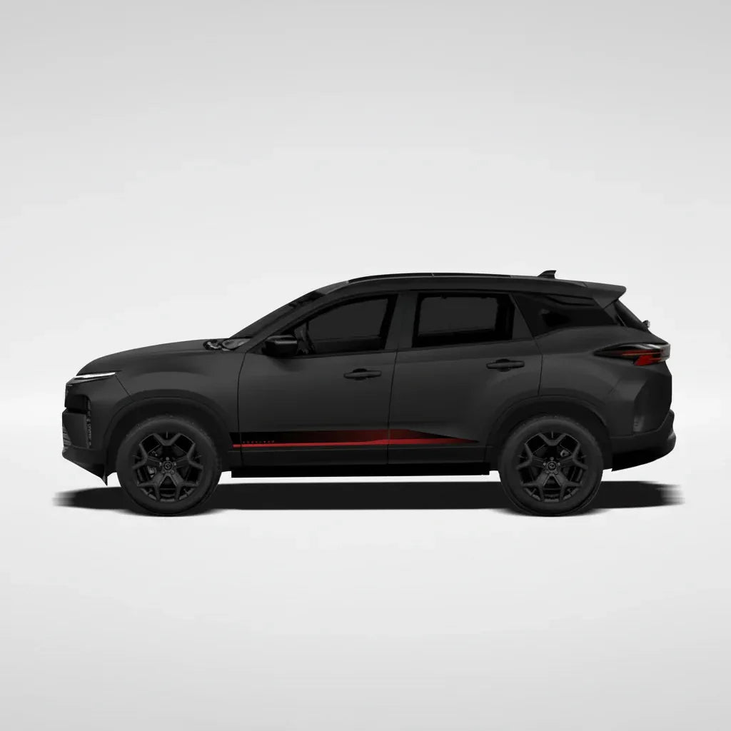 Fearless Edition Car Graphics for Tata Harrier black