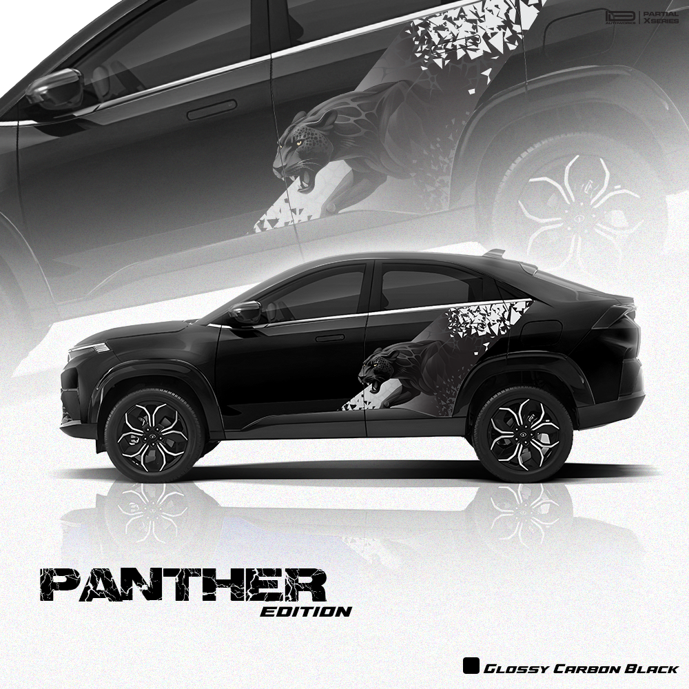 Panther Edition Graphics for Tata Curvv IDE Partial X Series