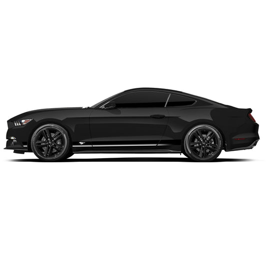 IDE PREMIUM GRAPHICS SERIES - ThunderHorse Edition Side for Ford Mustang (Shadow Black)