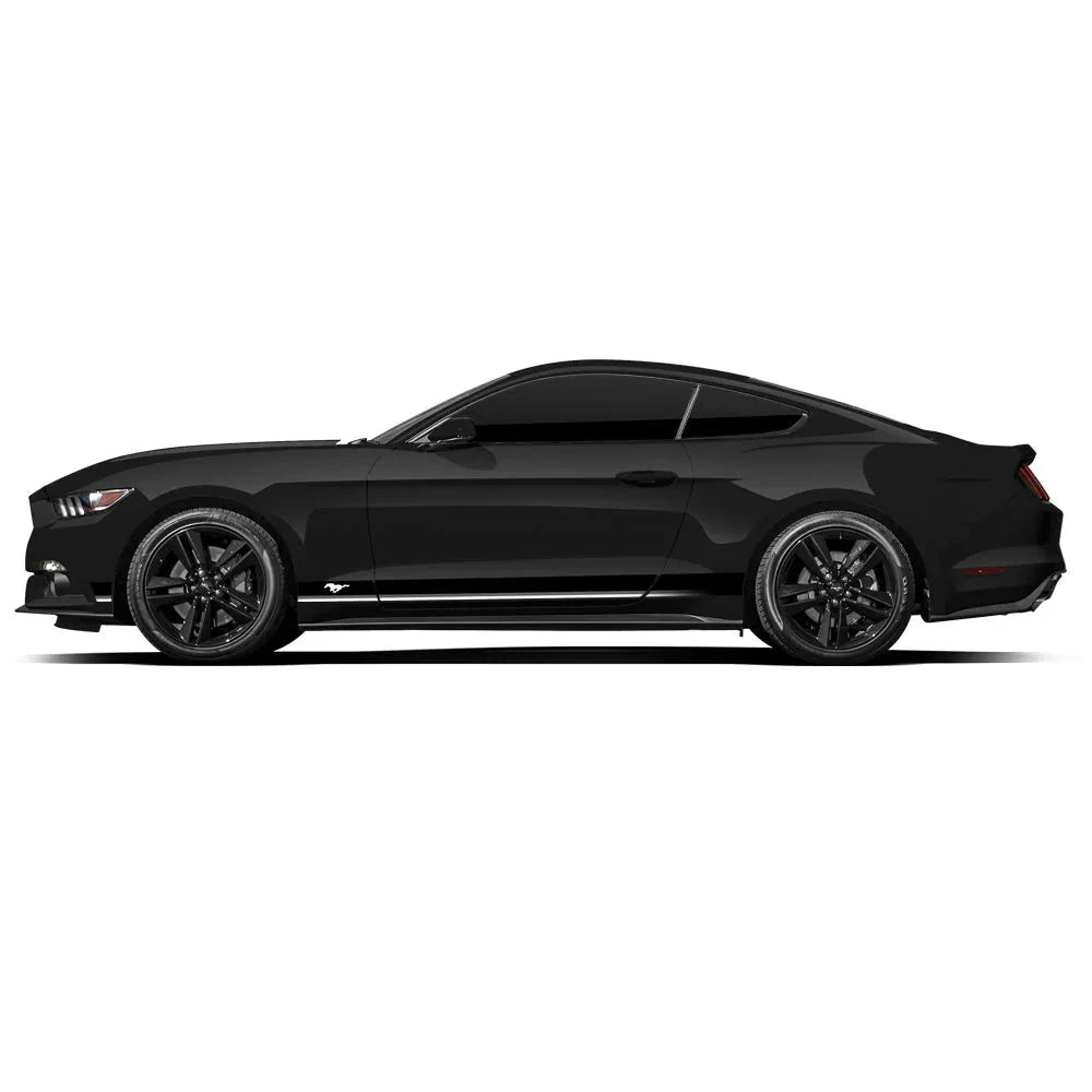 ThunderHorse Edition Side Graphics for Ford Mustang black