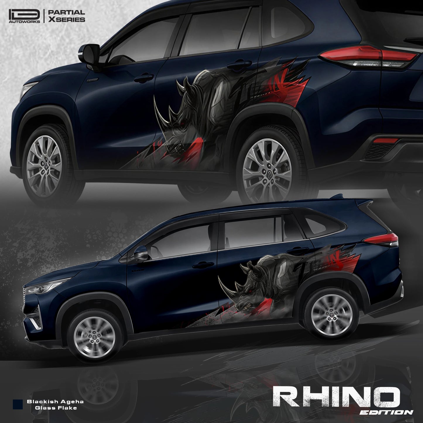 Rhino Edition Graphics for Toyota Hycross IDE Partial X Series