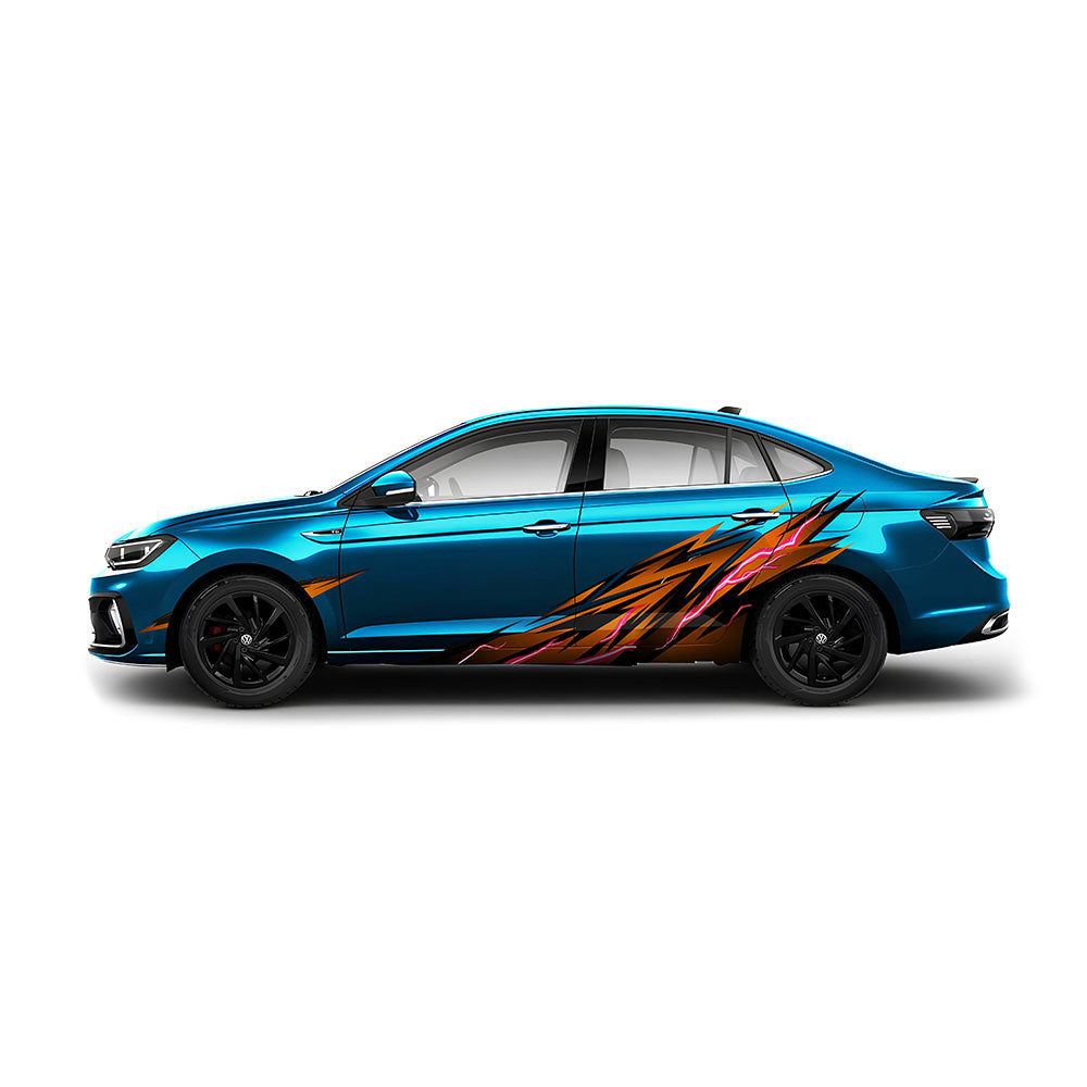 Thunderline Edition Car Graphics for Volkswagen Virtus IDE Partial X Series