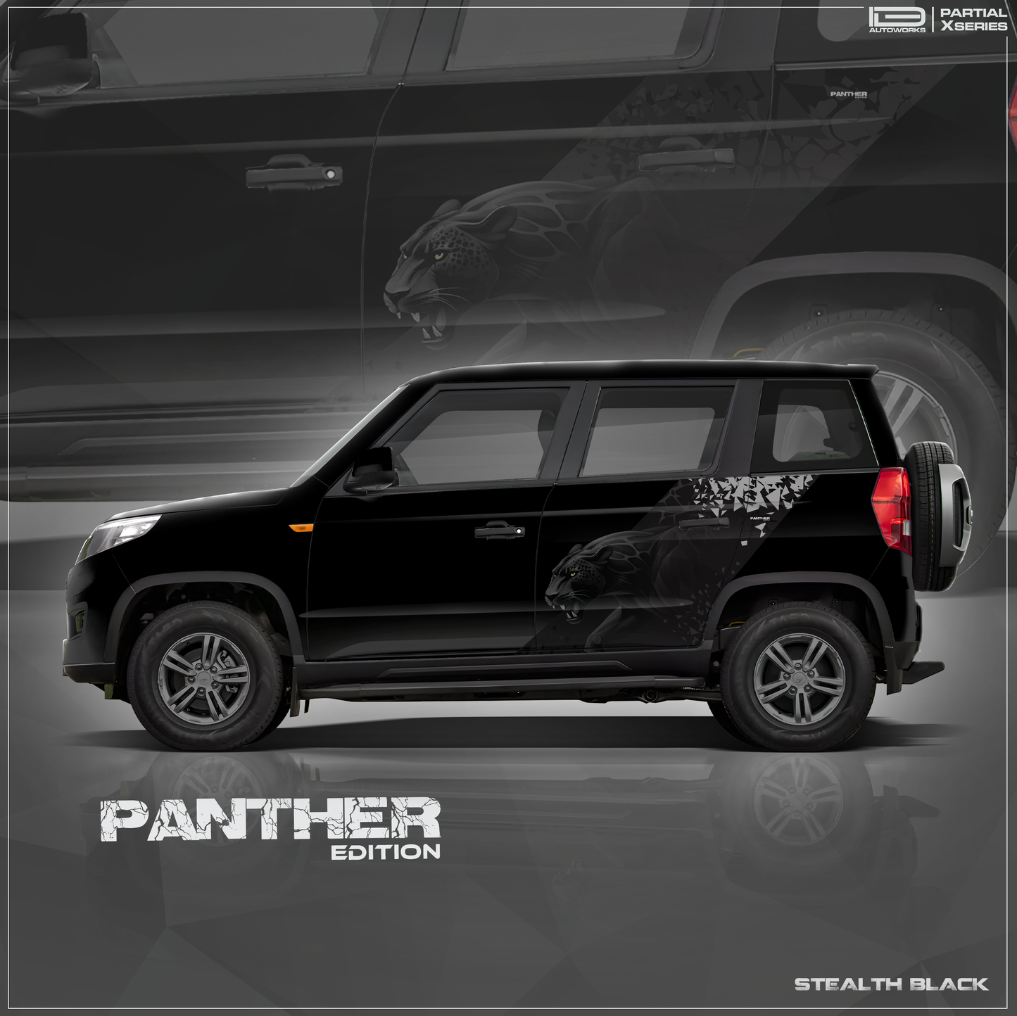 Panther Edition Graphics for Mahindra Bolero Neo IDE Graphics Series