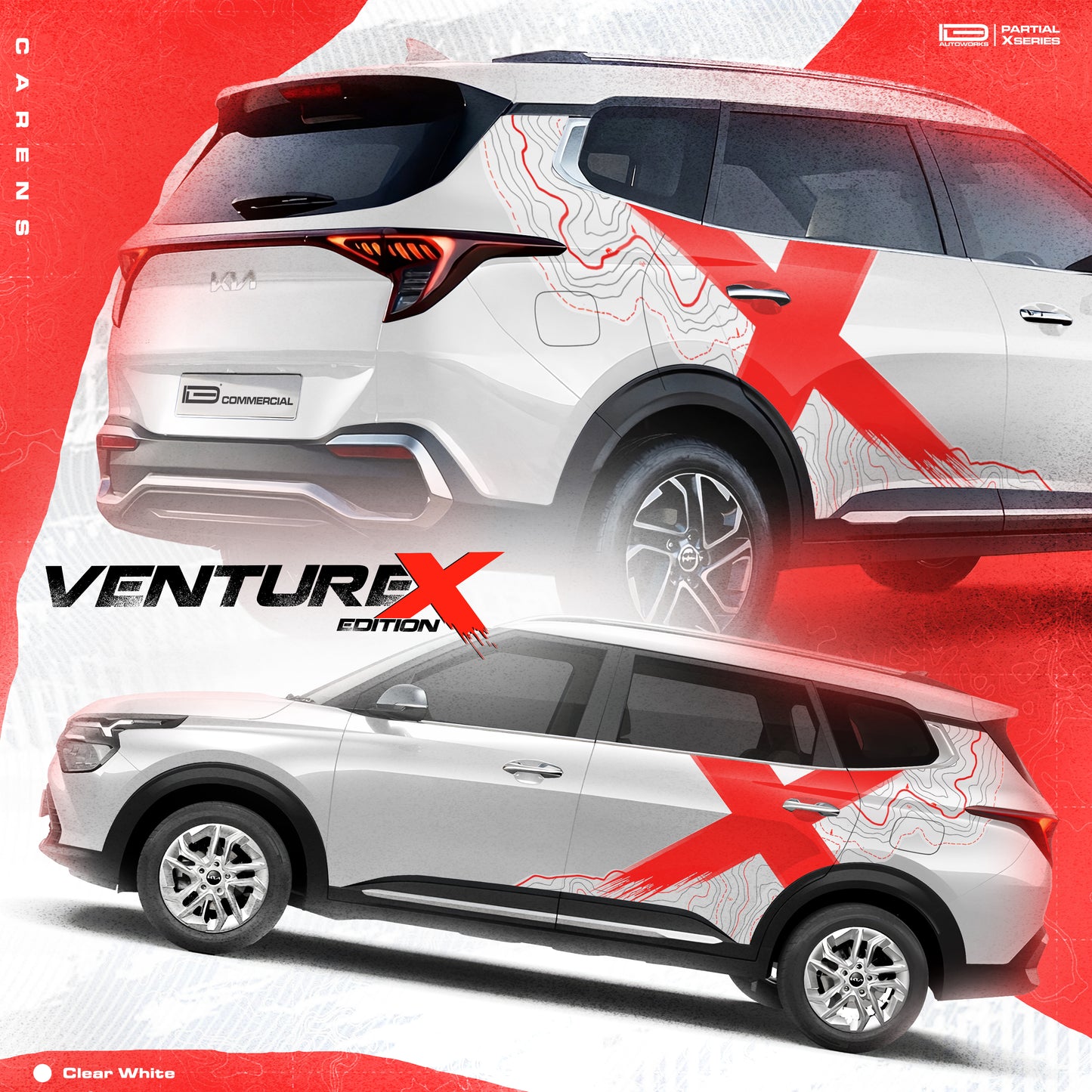 VentureX Edition Graphics for Kia Carens
