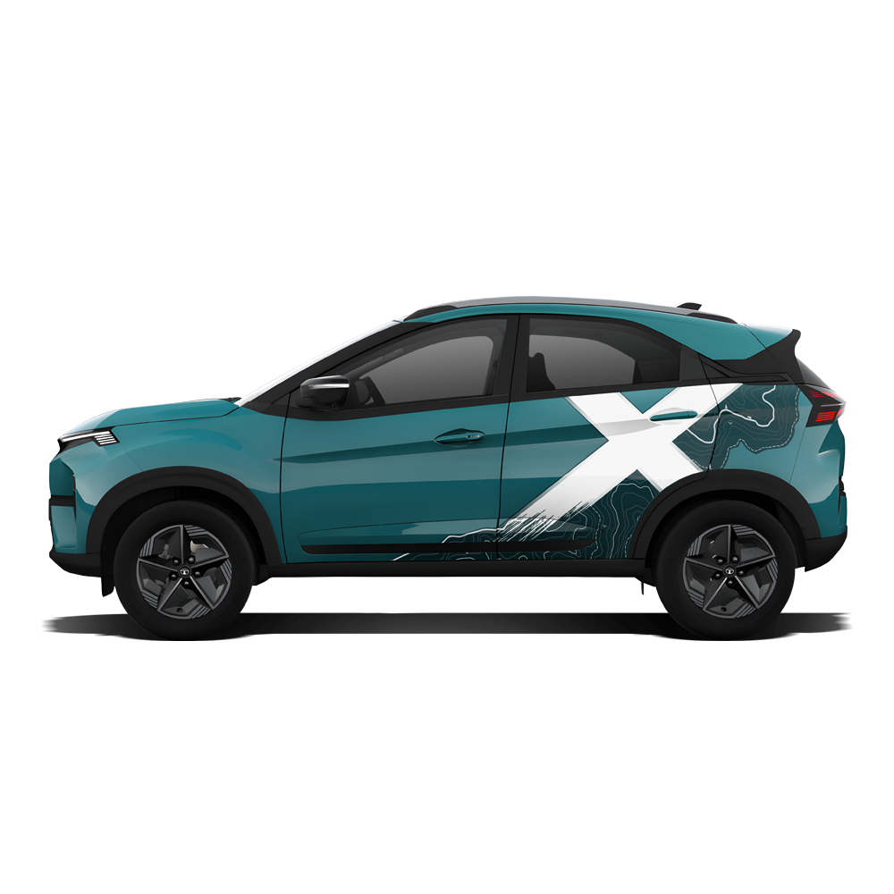 VentureX Edition Graphics for Tata Nexon Blue