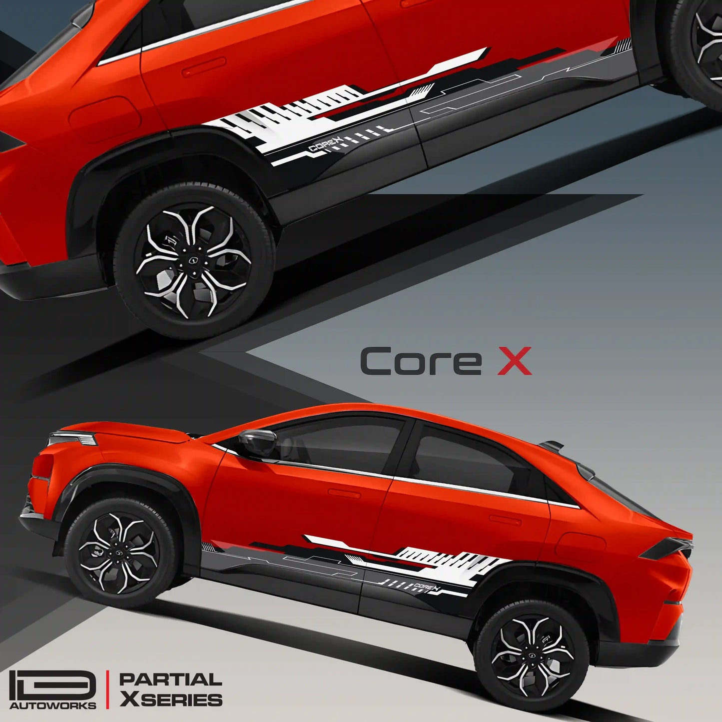 CoreX Edition Graphics for Tata Curvv black