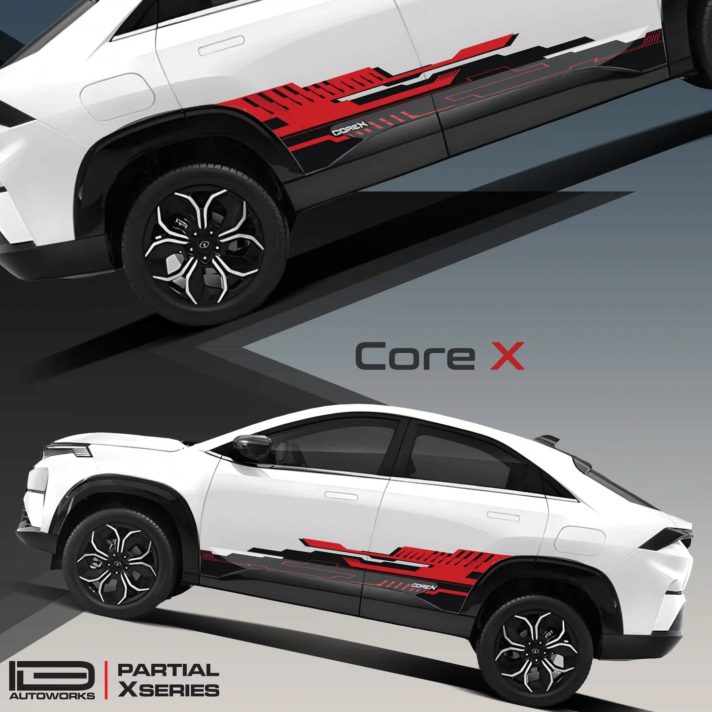 CoreX Edition Graphics for Tata Curvv black