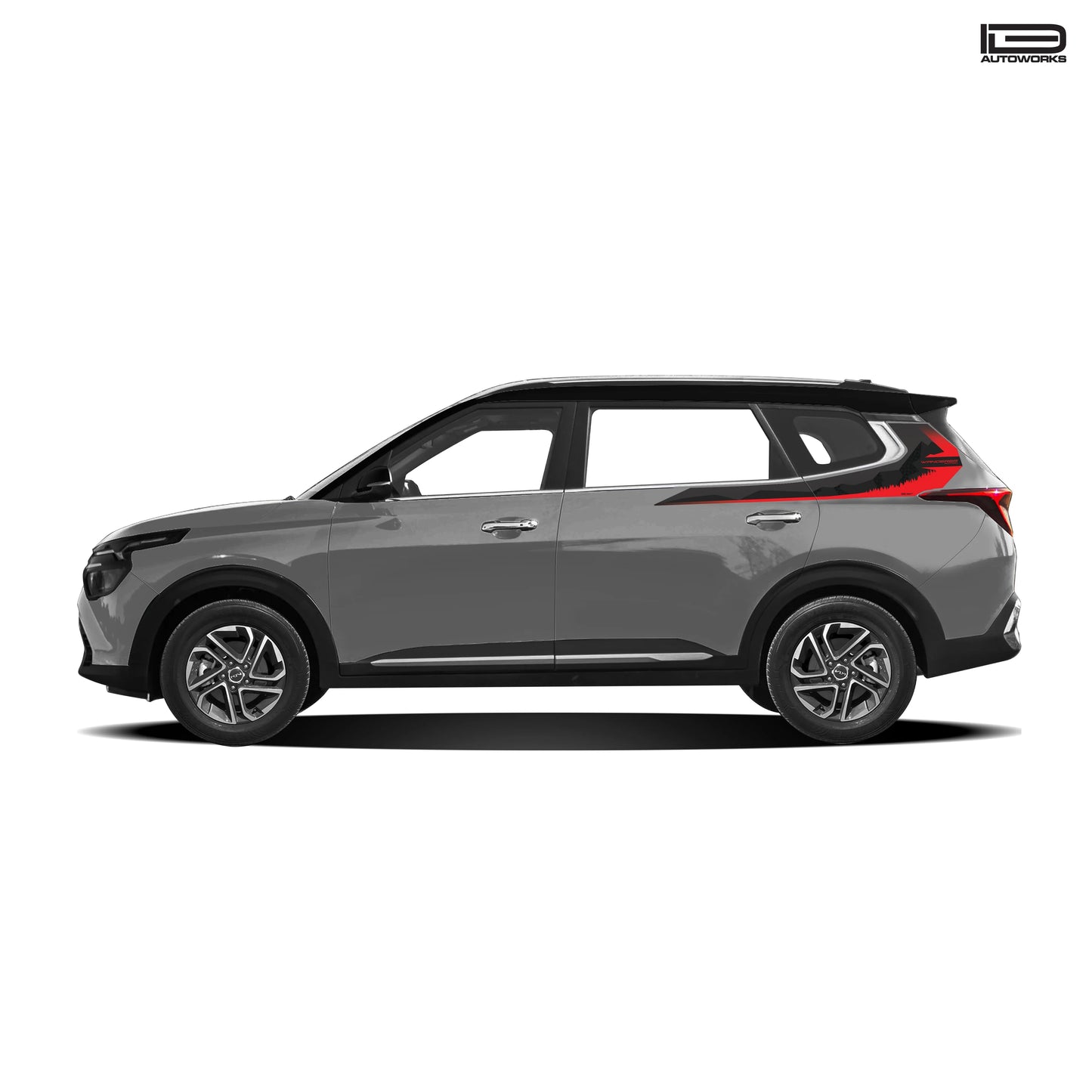 Wanderer Edition Car Graphics for Kia Carens grey