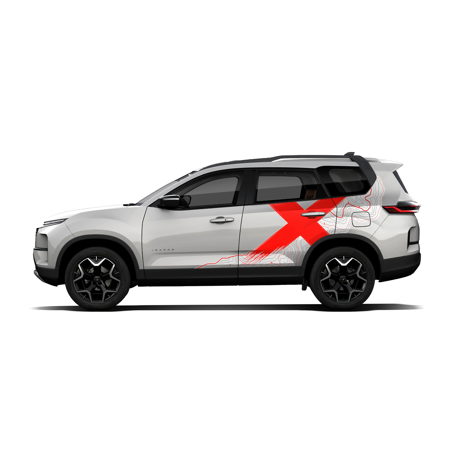 VentureX Edition Graphics for Tata Safari white