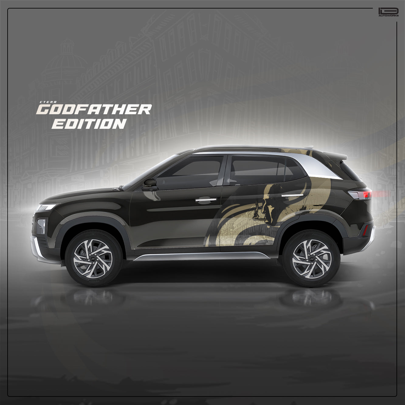 IDE PARTIAL X SERIES - Godfather Edition for HYUNDAI Creta (Abyss Black)