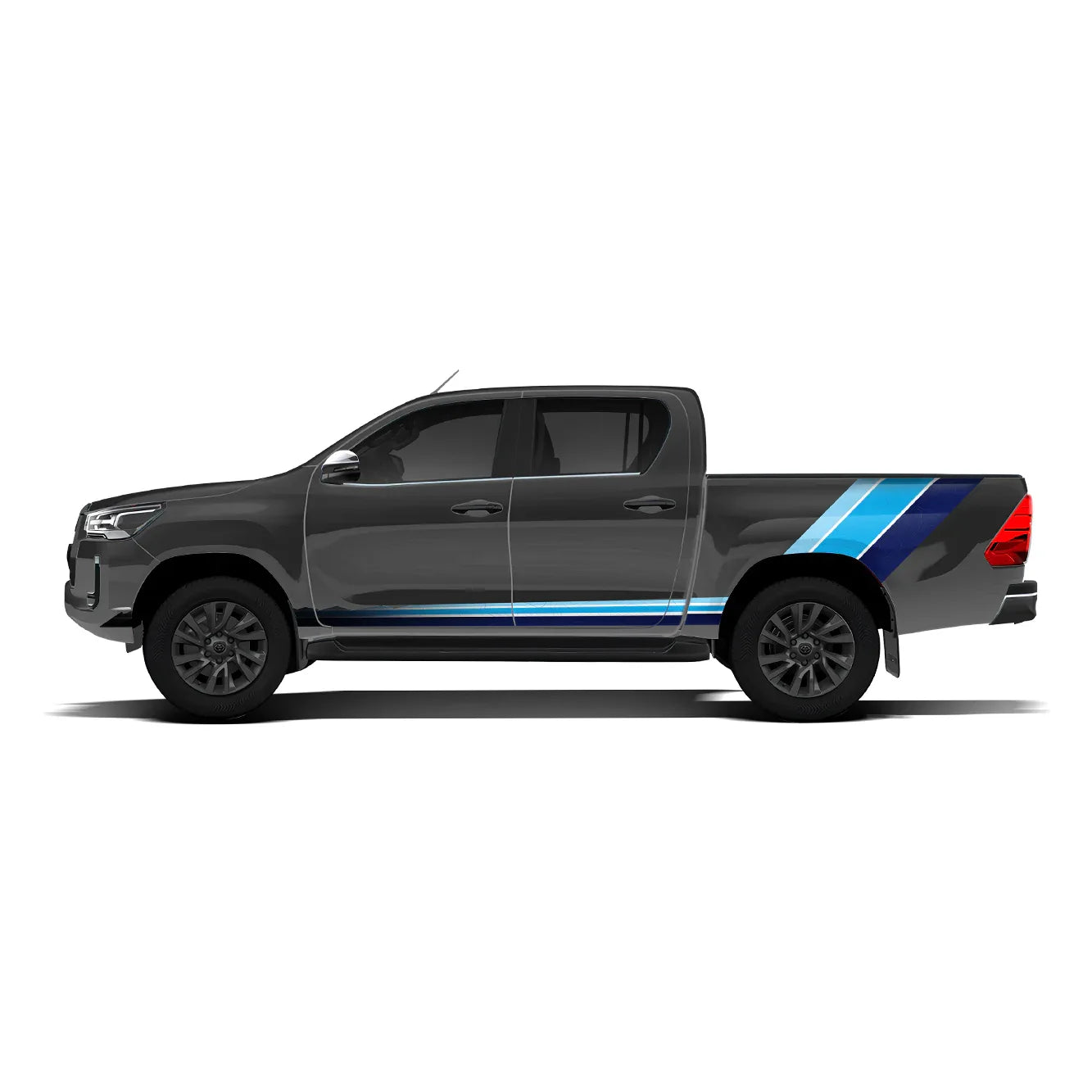 Classic Cruiser Edition Side Graphics for Toyota Hilux grey