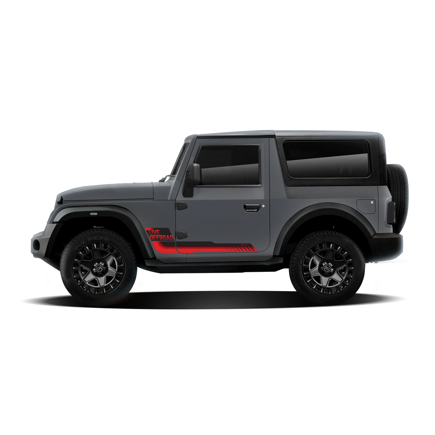 Classic Edition Graphics for Mahindra Thar grey