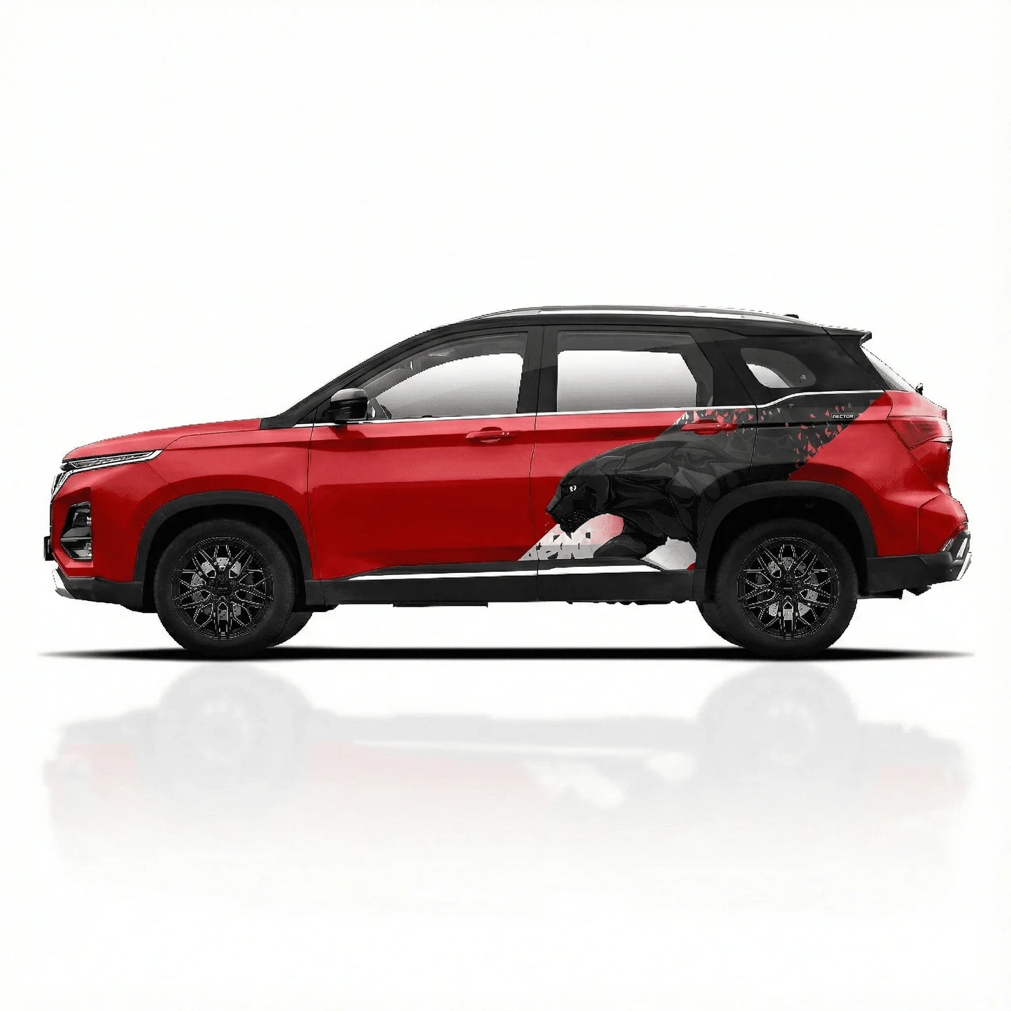 Panther Edition Graphics for MG Hector red