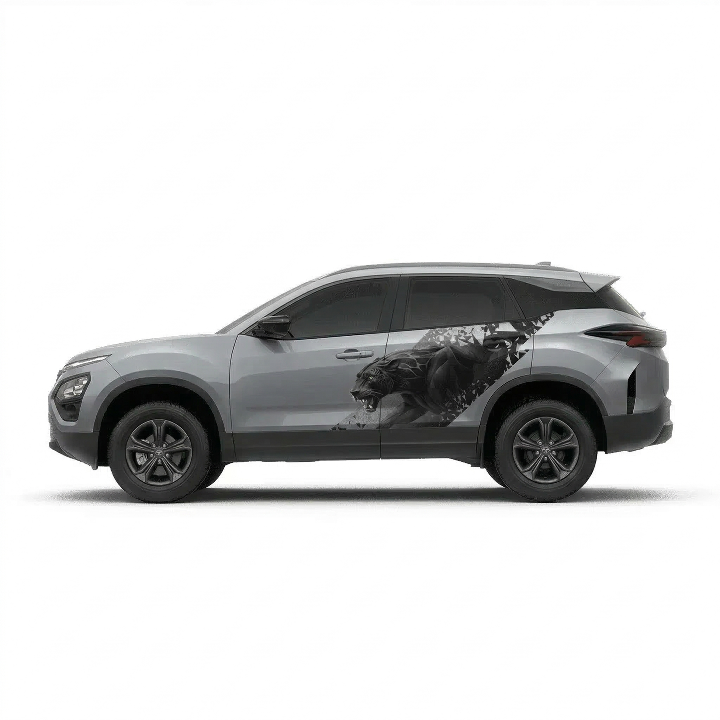 Panther Edition Graphics for Tata Harrier grey