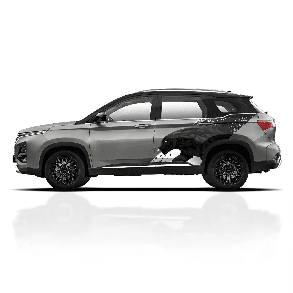 Panther Edition Graphics for MG Hector grey