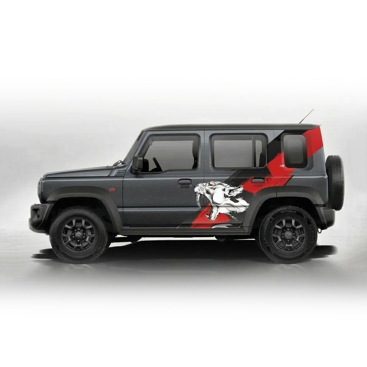 Tiger Edition Graphics for Maruti Suzuki Jimny grey