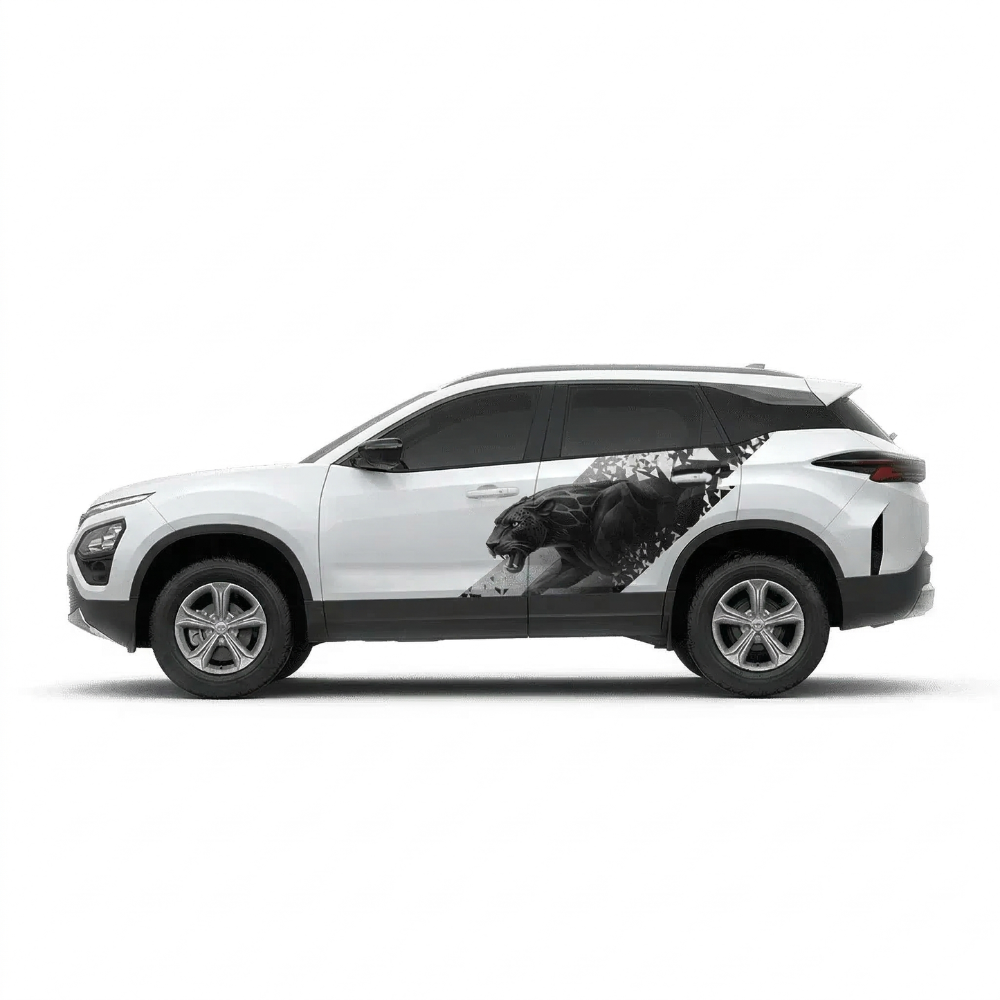 Panther Edition Graphics for Tata Harrier white