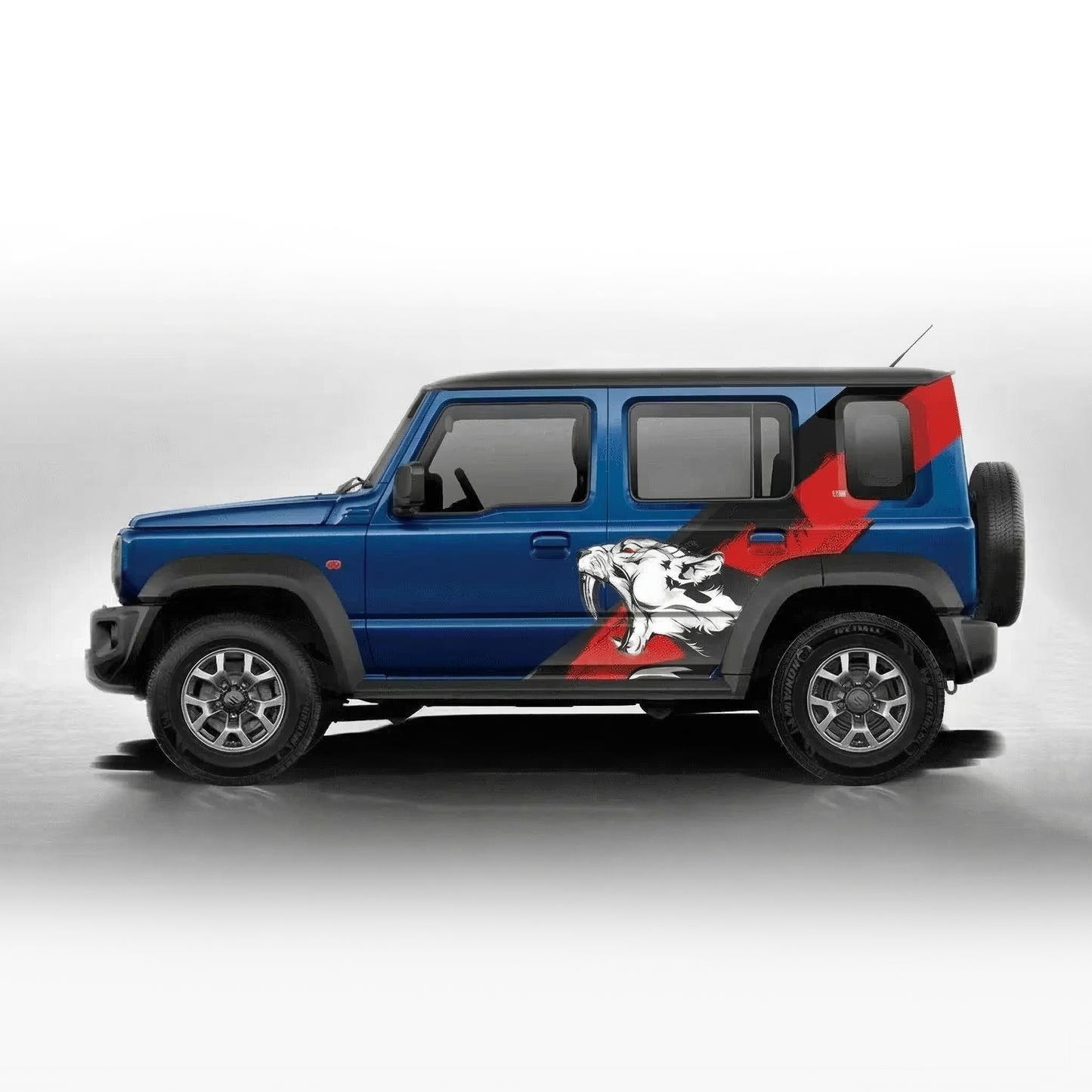 Tiger Edition Graphics for Maruti Suzuki Jimny nexa blue