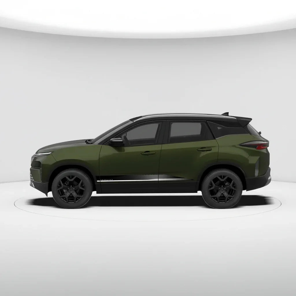 Fearless Edition Car Graphics for Tata Harrier green