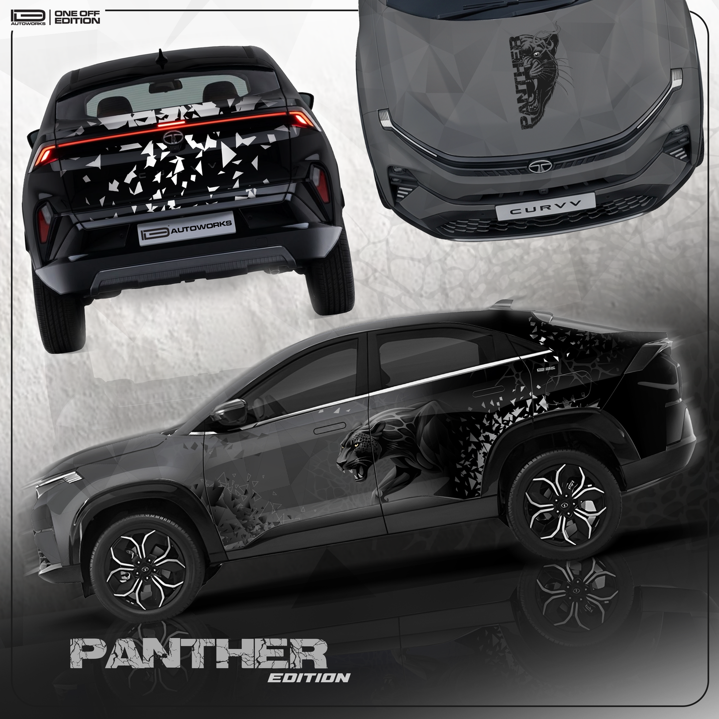 Panther Edition Graphics for Tata Curvv IDE One-Off Series