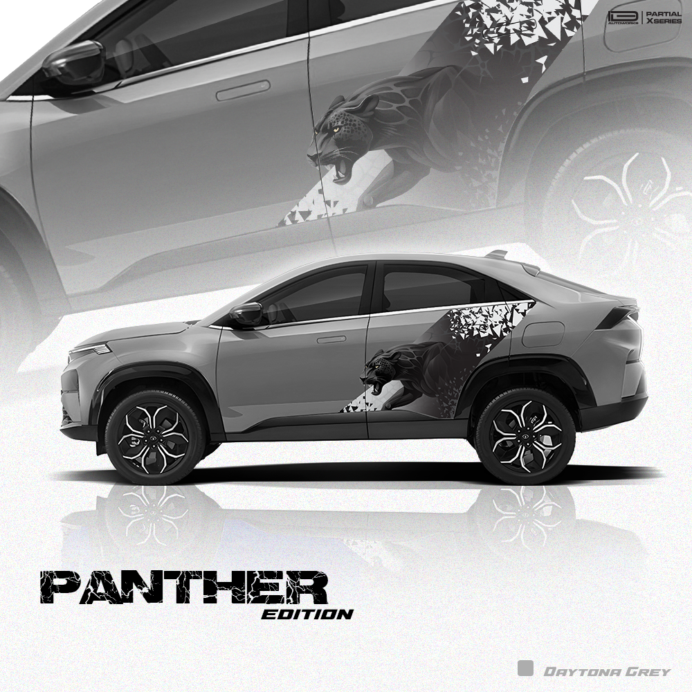 Panther Edition Graphics for Tata Curvv IDE Partial X Series