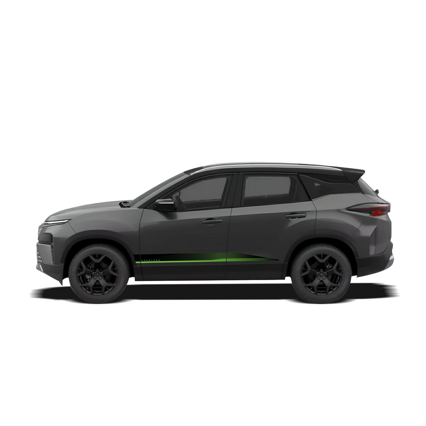 Fearless Edition Car Graphics for Tata Harrier grey