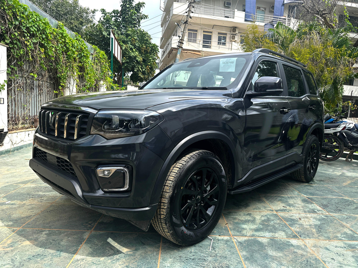 Panther Edition Graphics for Mahindra Scorpio N black