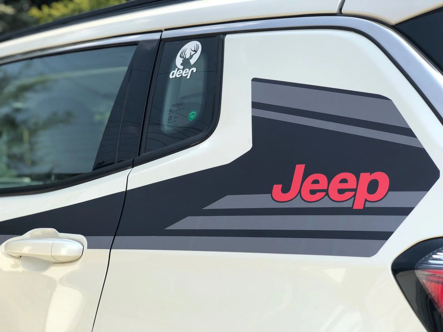 Sports Edition Side Graphics for Jeep Compass white