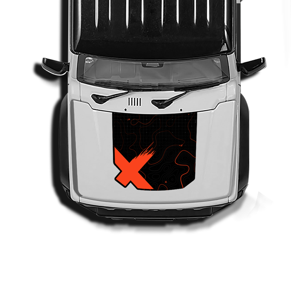 Venture X Edition Bonnet graphics for the Maruti Suzuki Jimny