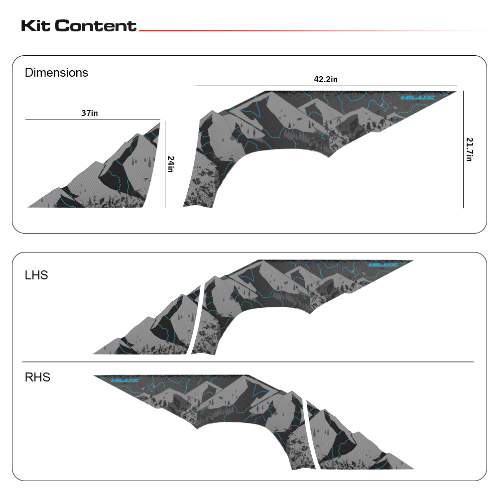 IDE PARTIAL X SERIES - Alpha Overland Edition for TOYOTA Hilux (Super White)