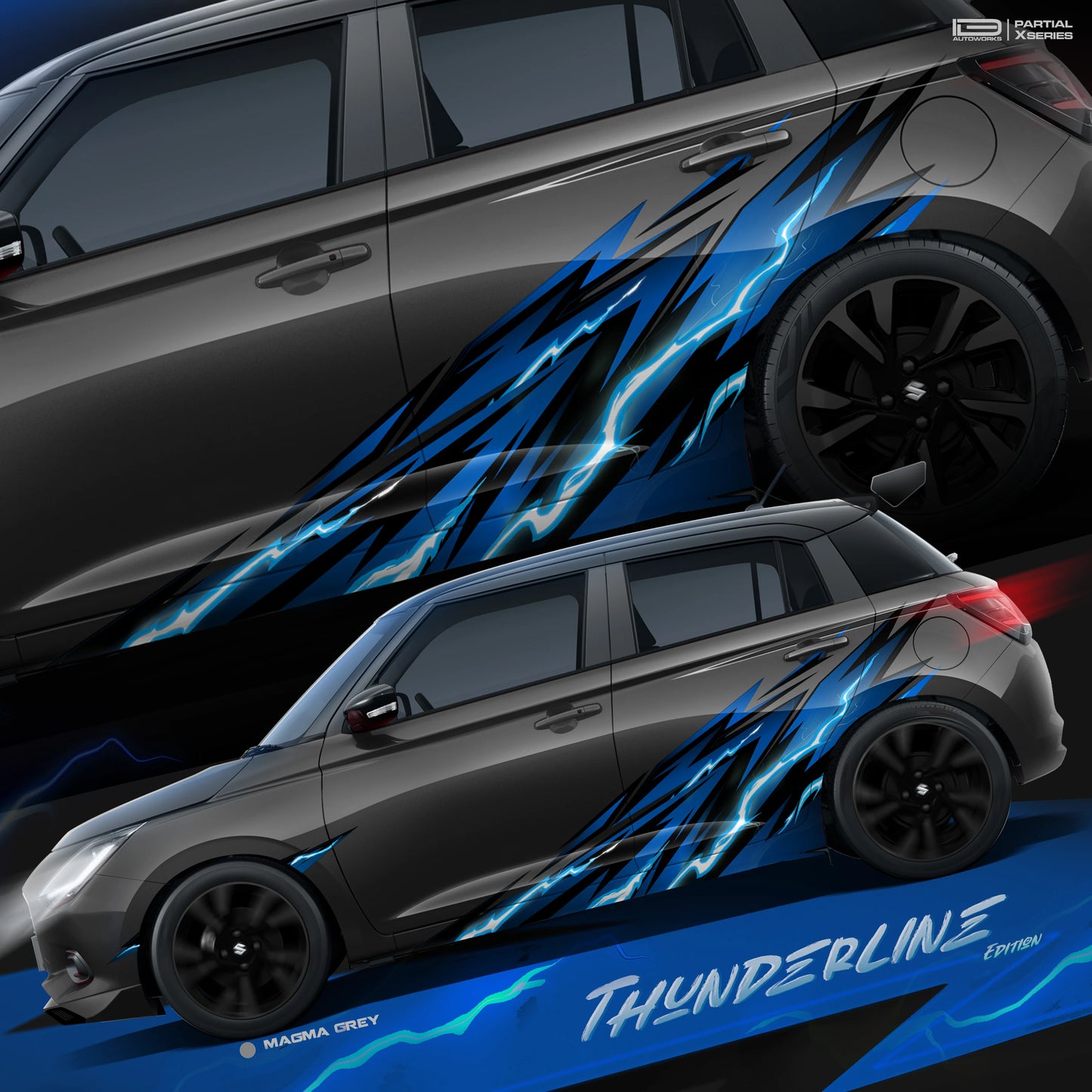 IDE Partial X Series – Thunderline Edition | Maruti Suzuki Swift