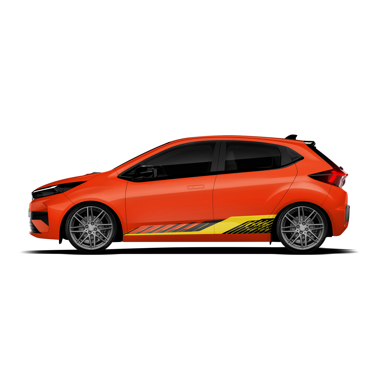 Aero Edition Graphics for Tata Altroz orange