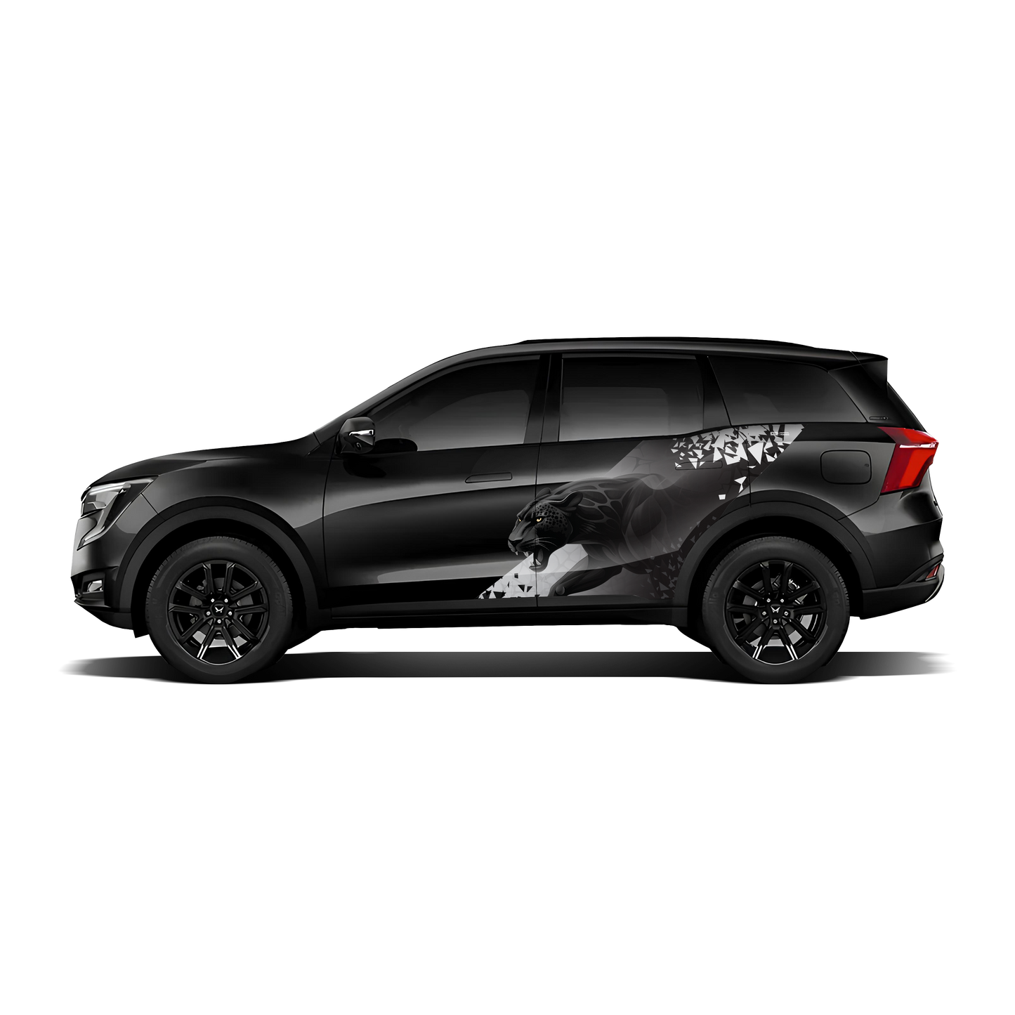 Panther Edition Car Graphics for Mahindra XUV700 black