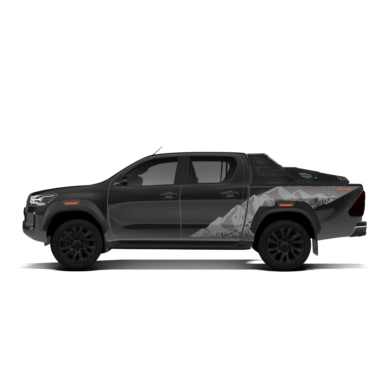 IDE PARTIAL X SERIES - Alpha Overland Edition for TOYOTA Hilux (Grey Metallic)