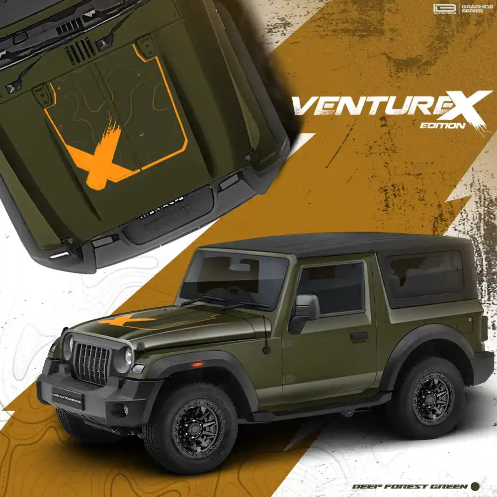VentureX Edition Graphics for Mahindra Thar IDE Graphic Series