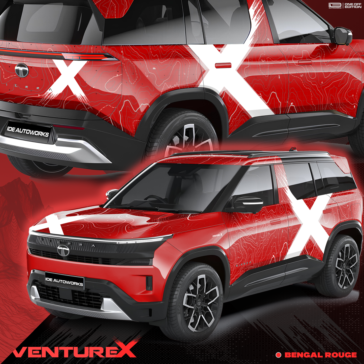 VentureX Edition Graphics for Tata Sierra IDE Graphics Series