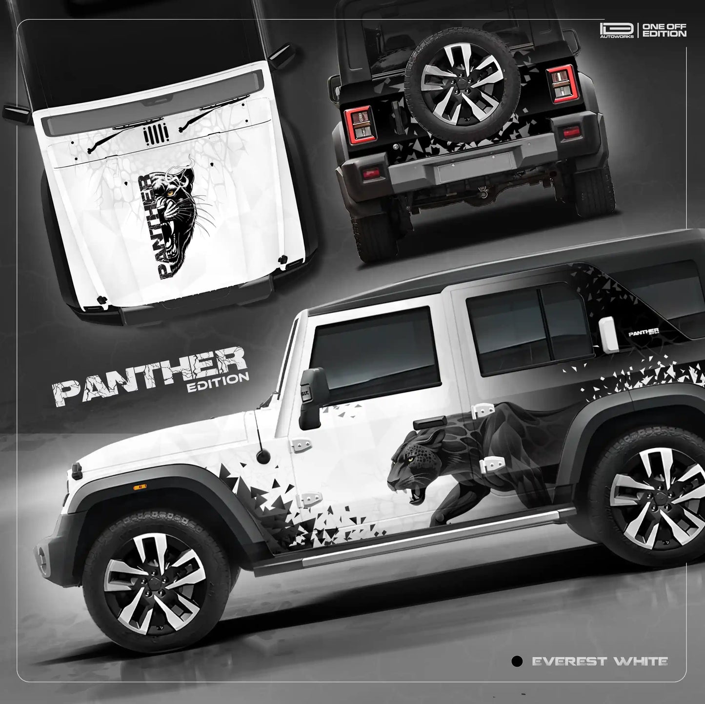 Panther Edition for the Mahindra thar roxx green by IDE Autoworks