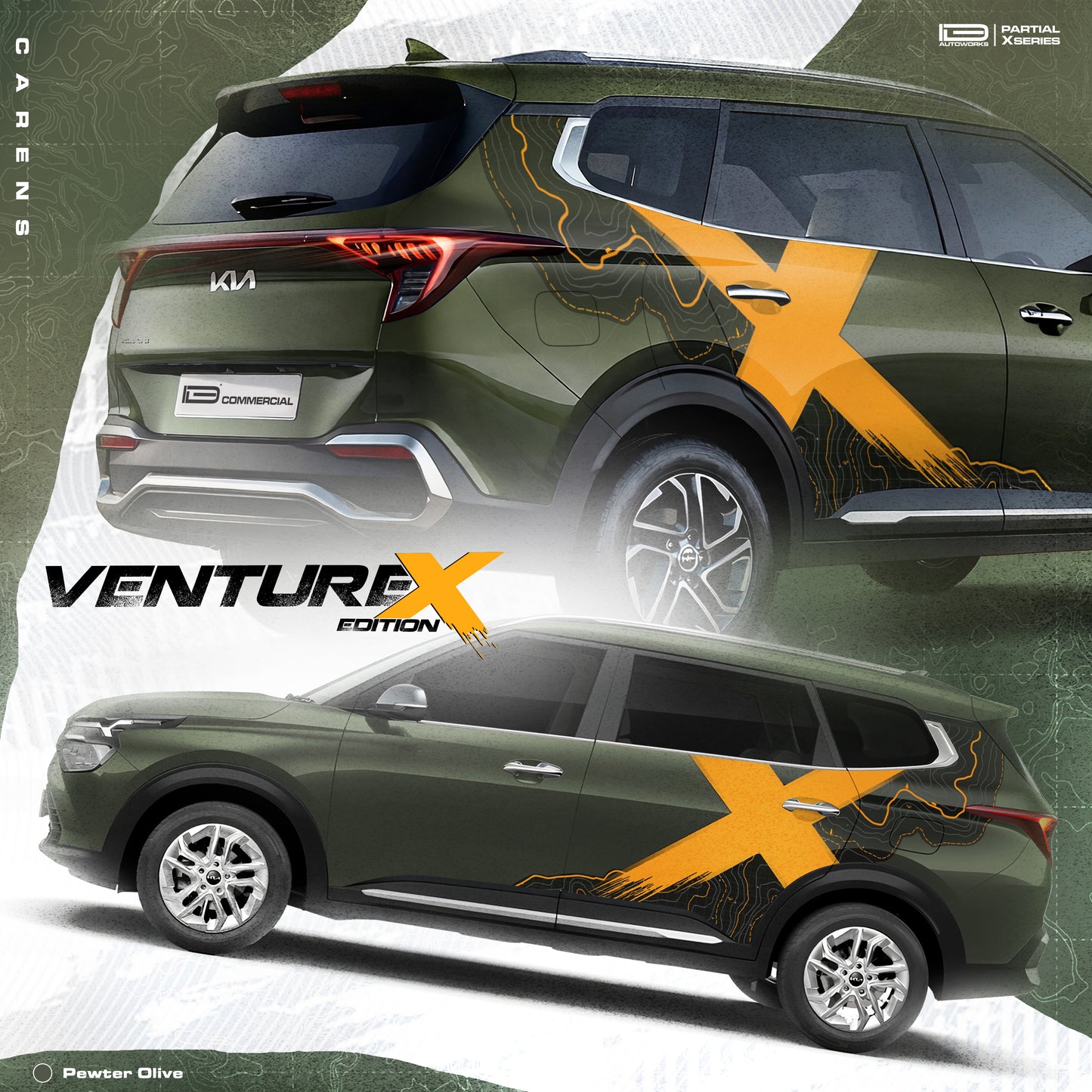 VentureX Edition Graphics for Kia Carens