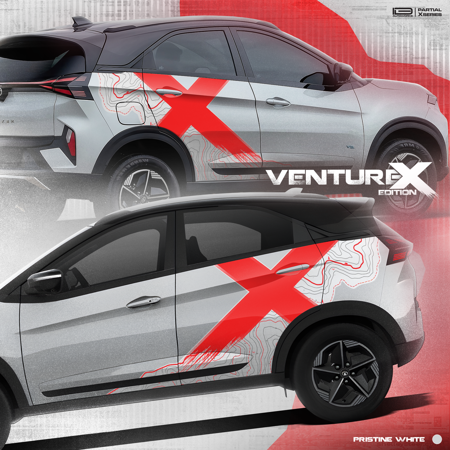 VentureX Edition Graphics for Tata Nexon IDE PartialX Series
