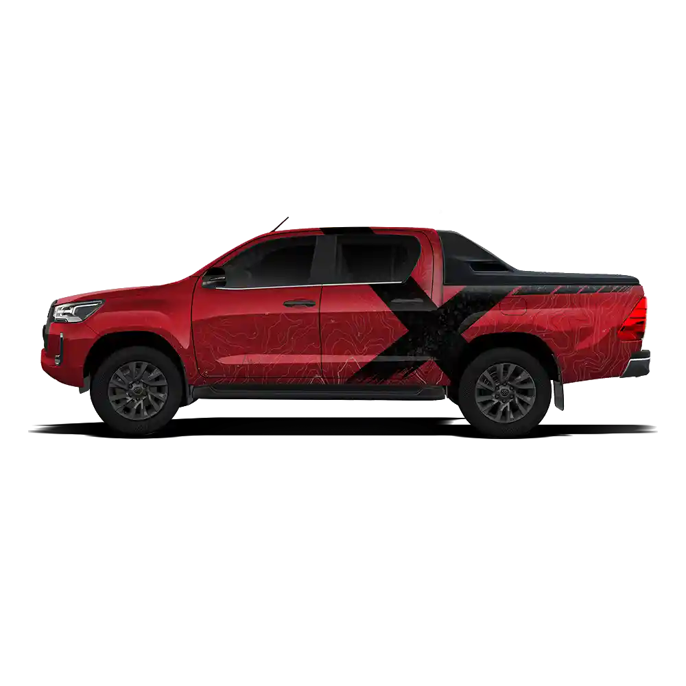 VentureX Edition Graphics for Toyota Hilux grey