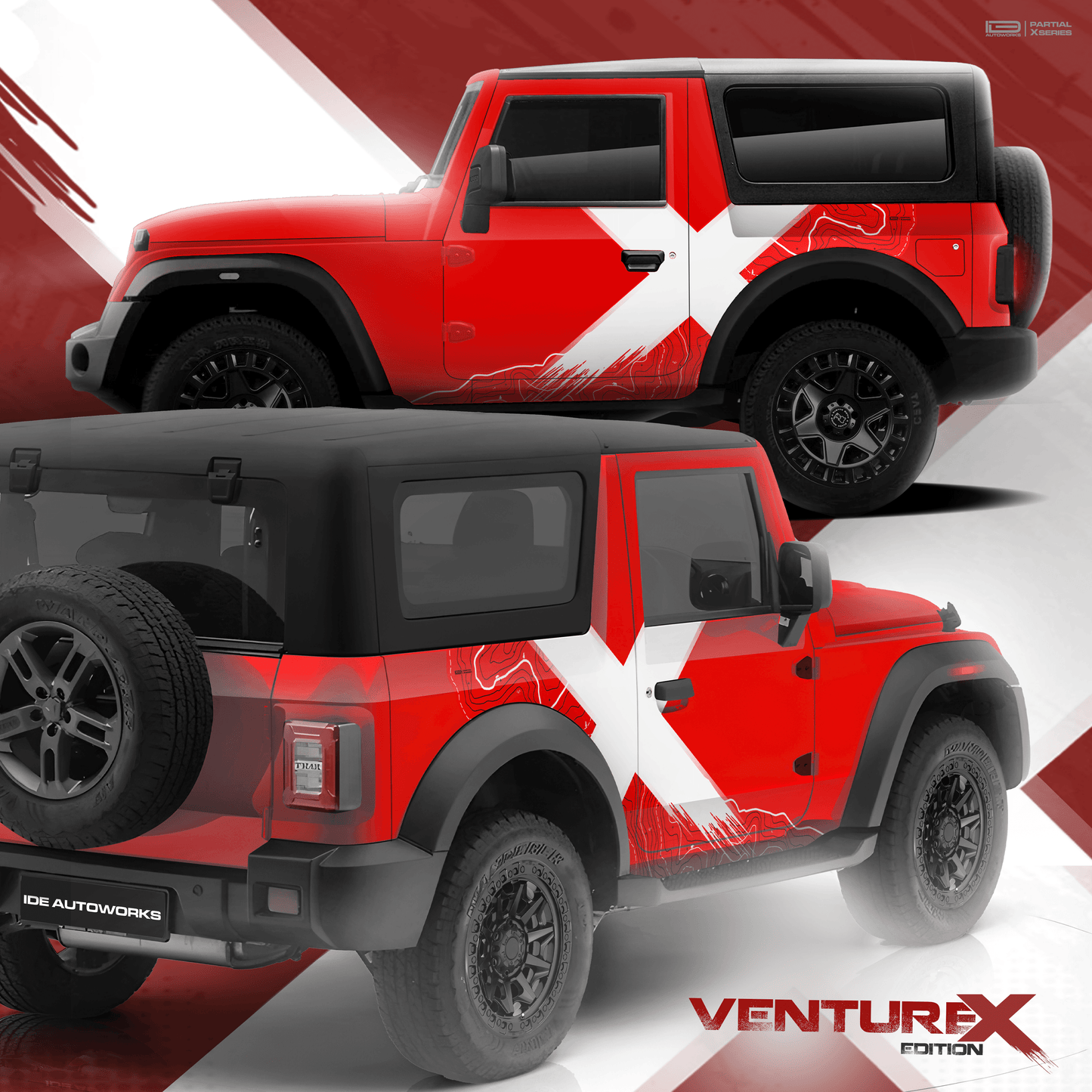 VentureX Edition Graphics for Mahindra Thar