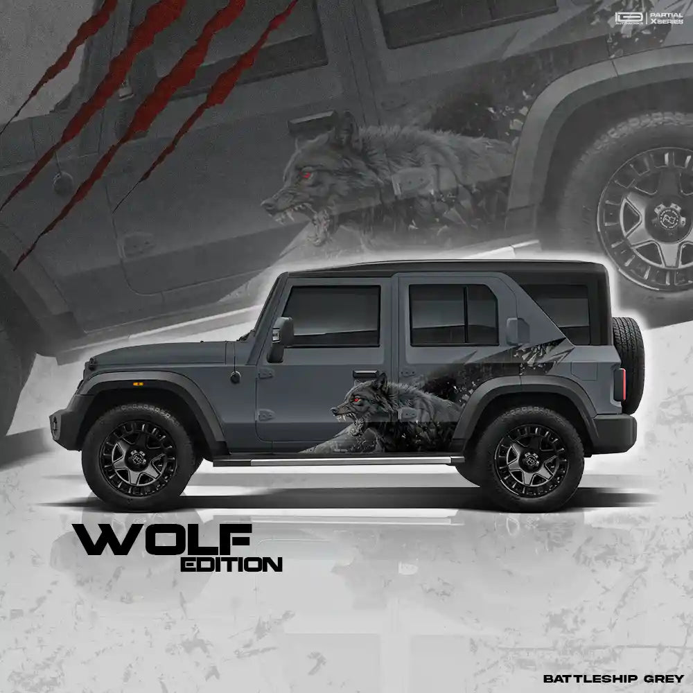 Wolf Edition Car Graphics for Mahindra Roxx IDE Graphics Series