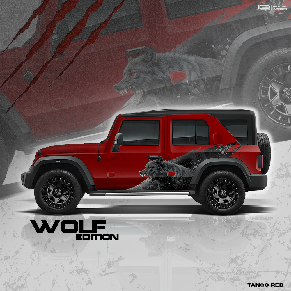 Wolf Edition Car Graphics for Mahindra Roxx IDE Graphics Series