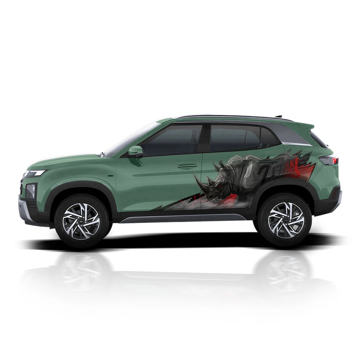Rhino Edition Graphics for Hyundai Creta IDE Partial X Series