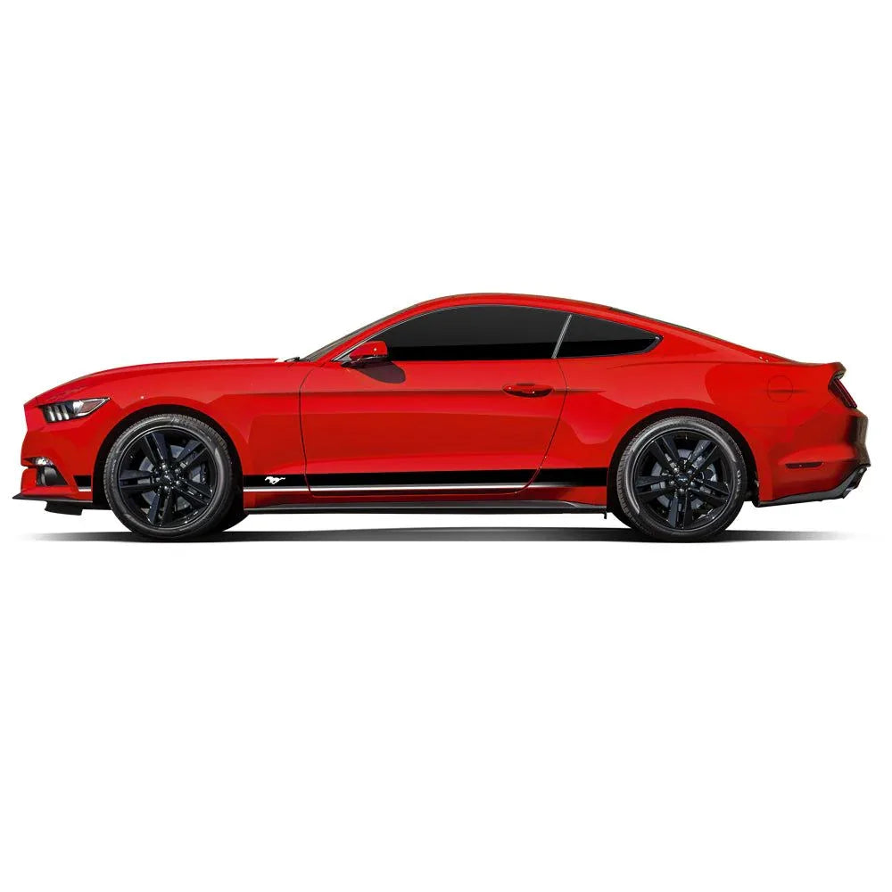 ThunderHorse Edition Side Graphics for Ford Mustang red