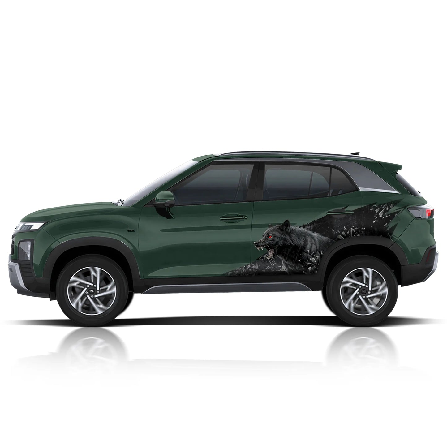 Wolf edition graphics for Hyundai Creta IDE Partial X series