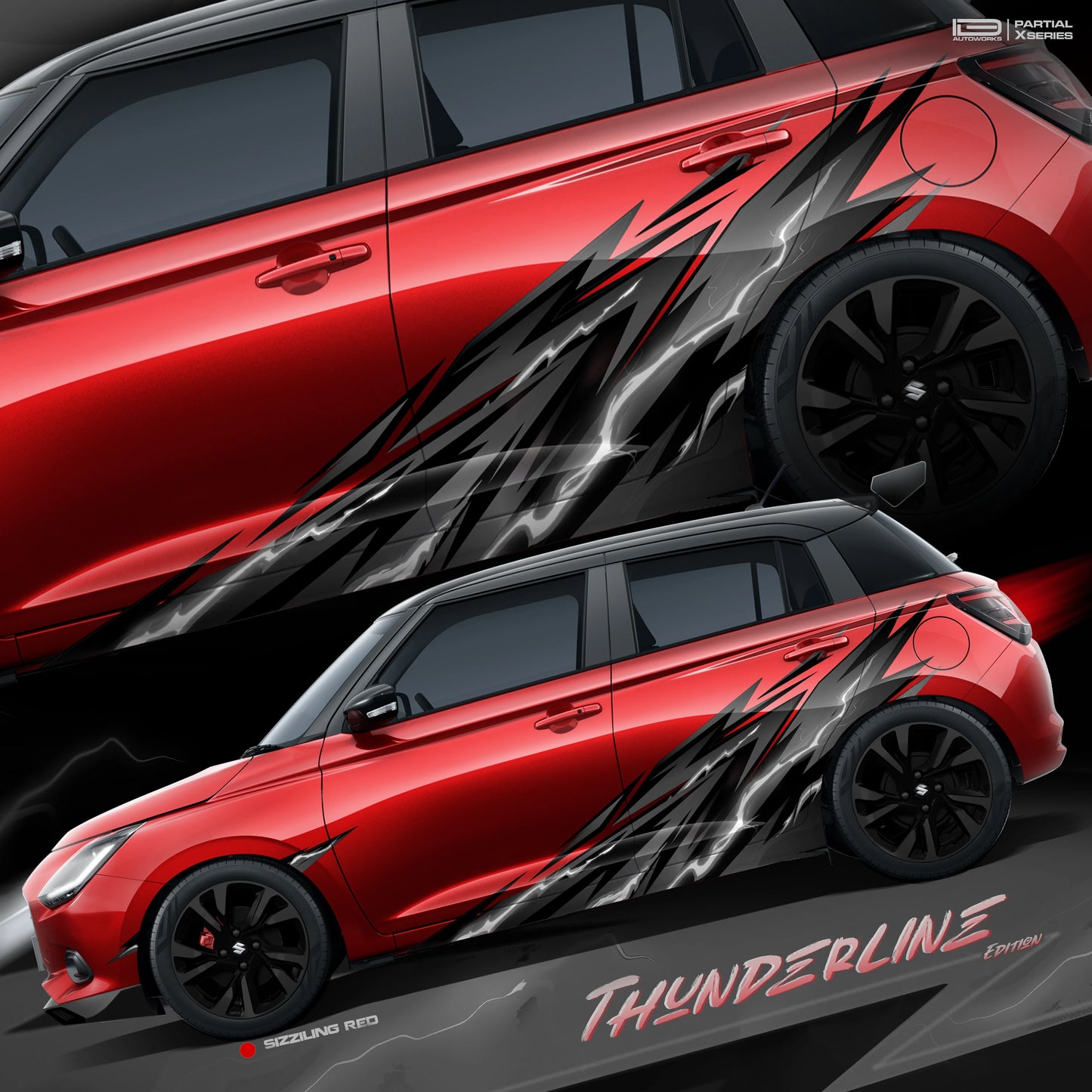 IDE Partial X Series – Thunderline Edition | Maruti Suzuki Swift